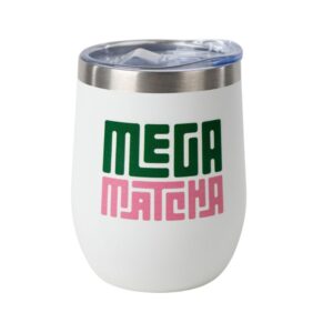 Bílý termohrnek MM